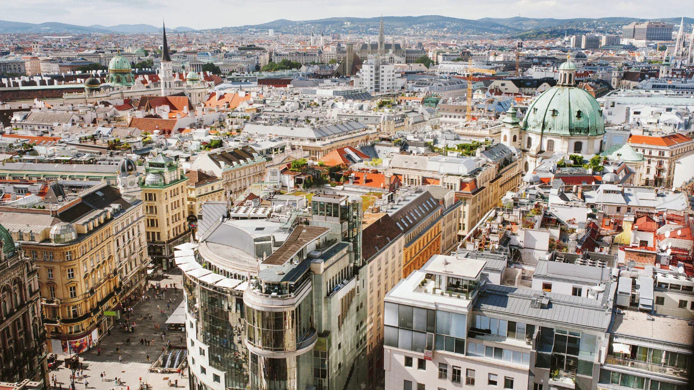 Blick über Wien